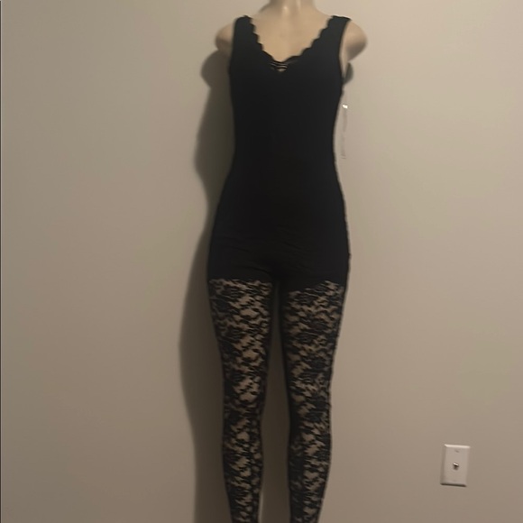 Fashion Nova Pants - Fashion Nova ALL OVER LACE JUMPSUIT size M